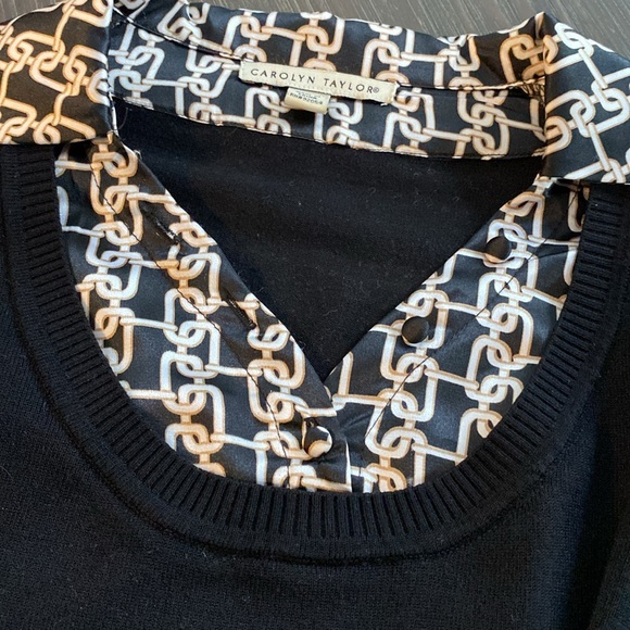 Carolyn Taylor ladies sweater infused with blouse in size small - Picture 4 of 9